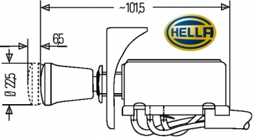 Preview: Warnblinkanlage 12 V, Hella, Hanomag , Deutz , Lanz , Eicher , Fendt , Güldner, Kramer